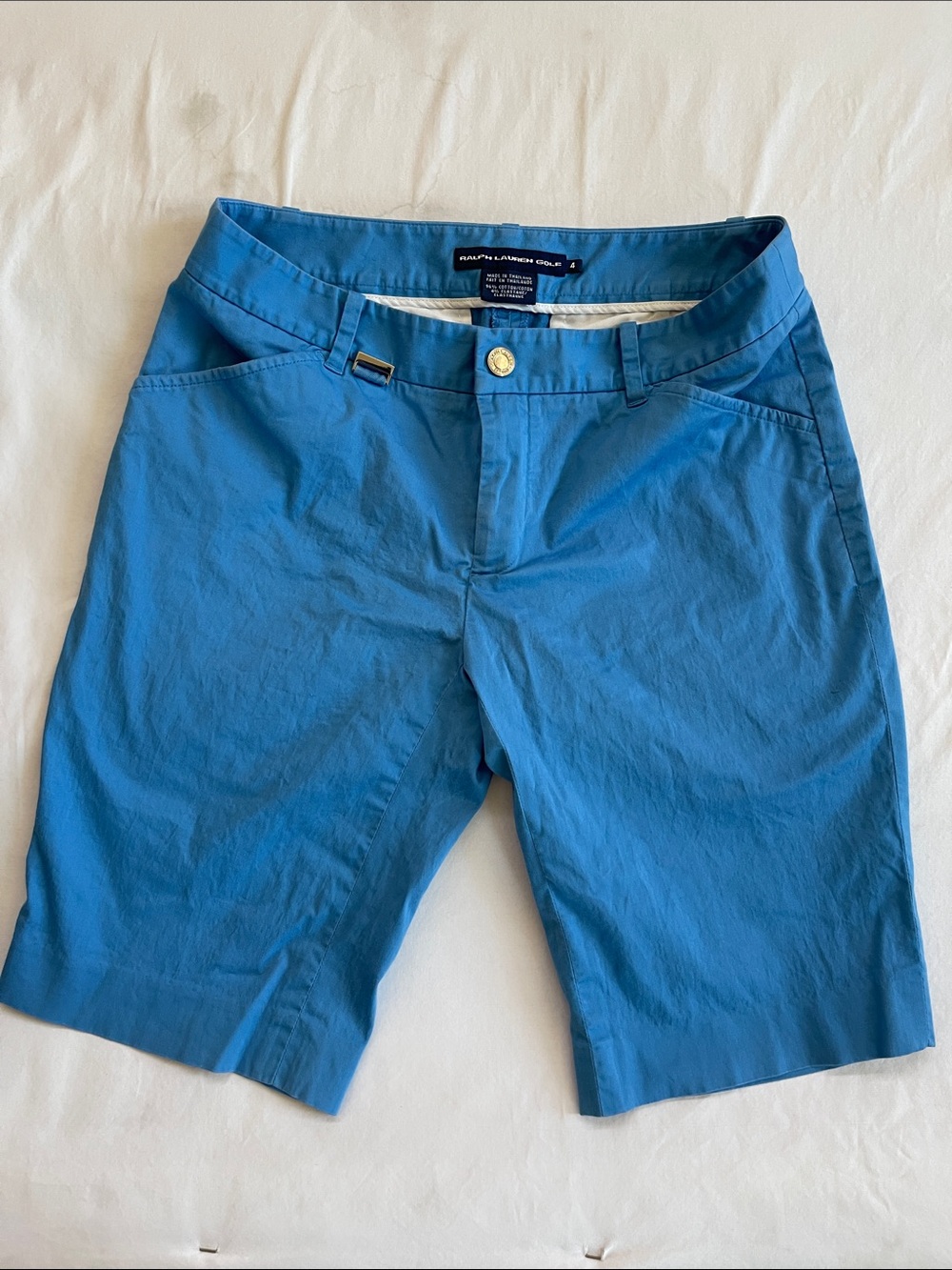 Ralph Lauren Bright Blue Men’s Flat-Front Chino Shorts
